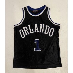 Vintage Harlem Gear‎ Orlando Magic Basketball Jersey Mens Size Large Black